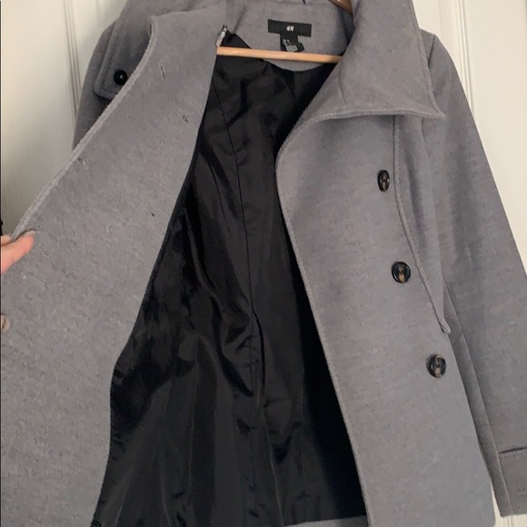 H&M grey coat - Picture 4 of 7